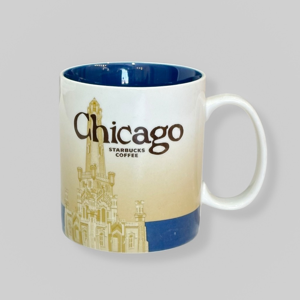 Starbucks Chicago Global Icon Collector Series 16 oz Coffee Tea Mug Cup 2009